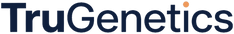 TruGenetics logo, navy